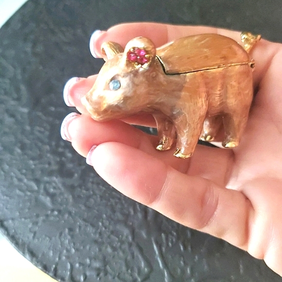 Monet Other - Monet Pig Trinket Box